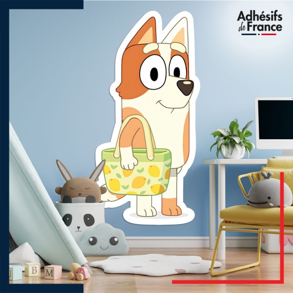 Adhésif murale chambre grand format Bluey - Tante Brandy