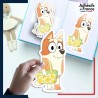 autocollant petit format Bluey - Tante Brandy