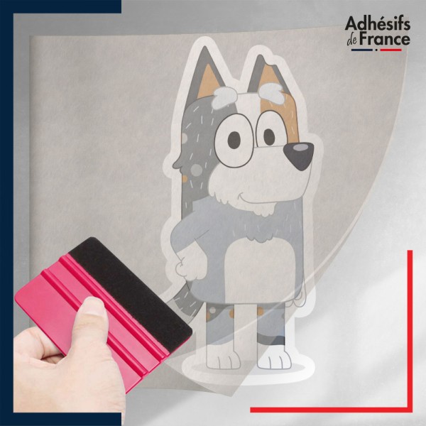 stickers sous film transfert Bluey - Grand-père Bob