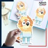 autocollant petit format Bluey - Oncle Rad