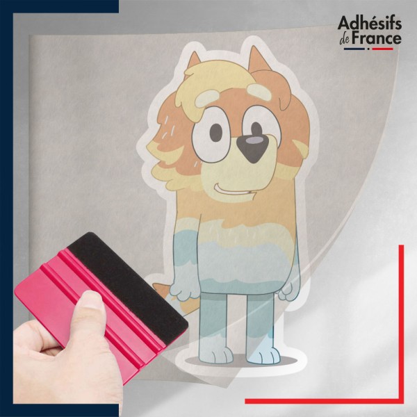 stickers sous film transfert Bluey - Oncle Rad