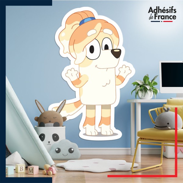 Adhésif murale chambre grand format Bluey - Frisky