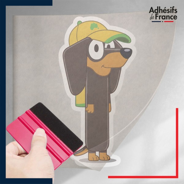 stickers sous film transfert Bluey - Snickers