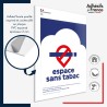 Panneau PVC Espace sans tabac – panneau conforme au décret 2025-582, lutte contre le tabagisme.