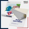 Adhésif Ecole sans tabac – panneau conforme au décret 2025-582, lutte contre le tabagisme.