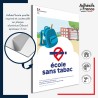 Panneau aluminium Ecole sans tabac – panneau conforme au décret 2025-582, lutte contre le tabagisme.