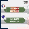 Vinyle adhésif de Tuyauterie norme NFX ou CLP - Eau surpressée