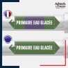 Vinyle adhésif de Tuyauterie norme NFX ou CLP - Primaire eau glacée