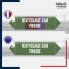 Vinyle adhésif de Tuyauterie norme NFX ou CLP - Recyclage eau froide