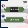 Vinyle adhésif de Tuyauterie norme NFX ou CLP - Eau de frein