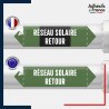 Vinyle adhésif de Tuyauterie norme NFX ou CLP - Eau - réseau solaire retour