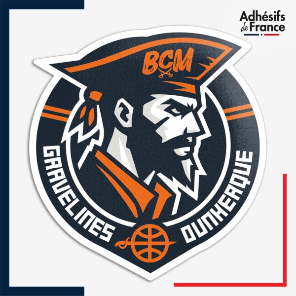 Sticker logo basketball - BCM - Gravelines Dunkerque