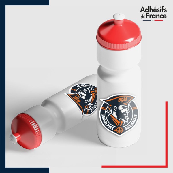 autocollant petit format emblème basket - BCM - Gravelines Dunkerque