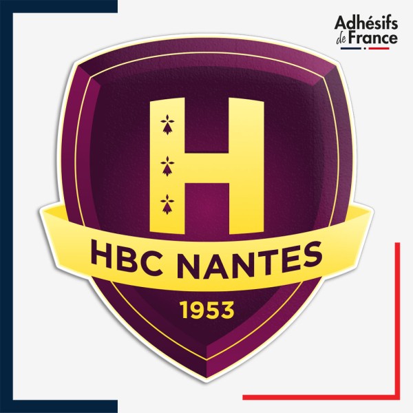 Sticker logo Handball - HBC NANTES - Hauteur 40 cm