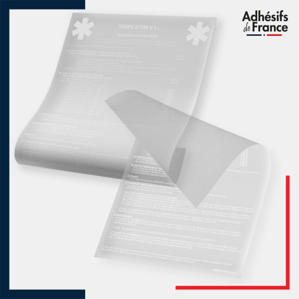 vinyle adhésif transparent tarification VSL - ZONE B