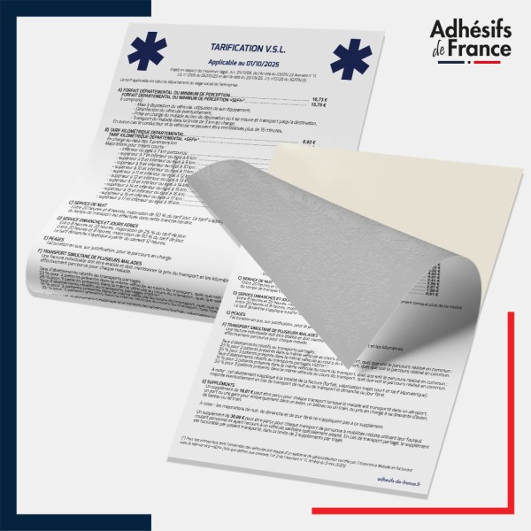 vinyle adhésif tarification VSL - ZONE D