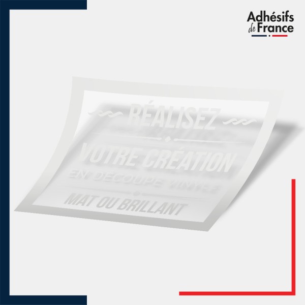 Rouleau d'adhésif vinyle polymère - Blanc Brillant - 1 ml