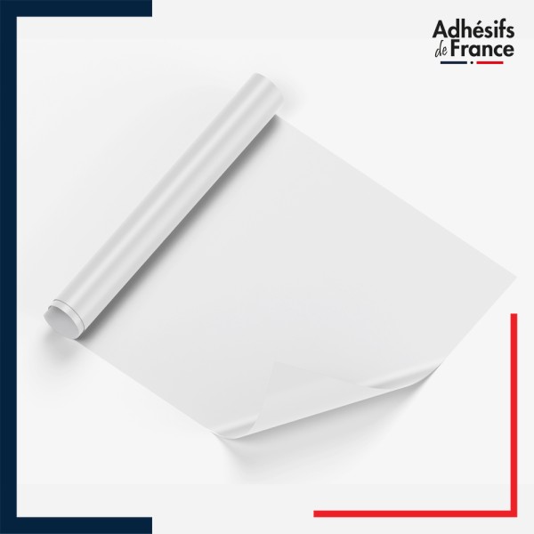 Rouleau d'adhésif vinyle polymère - Blanc Brillant - 1 ml
