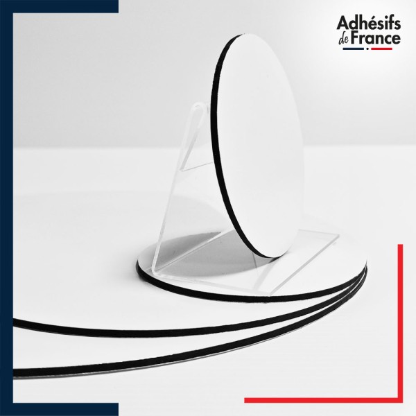 plaque sandwich aluminium composite blanc rond à la coupe