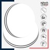 caractéristiques panneau aluminium composite alupanel 3 mm blanc sur mesure coupe ronde