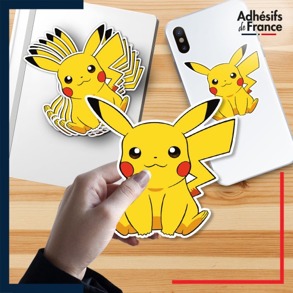 Sticker Pokémon Pikachu - Diverses dimensions - Adhésifs de France
