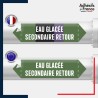 Vinyle adhésif de Tuyauterie norme NFX ou CLP - Eau glacée secondaire retour