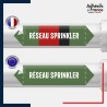 Vinyle adhésif de Tuyauterie norme NFX ou CLP - Eau - Réseau sprinkler