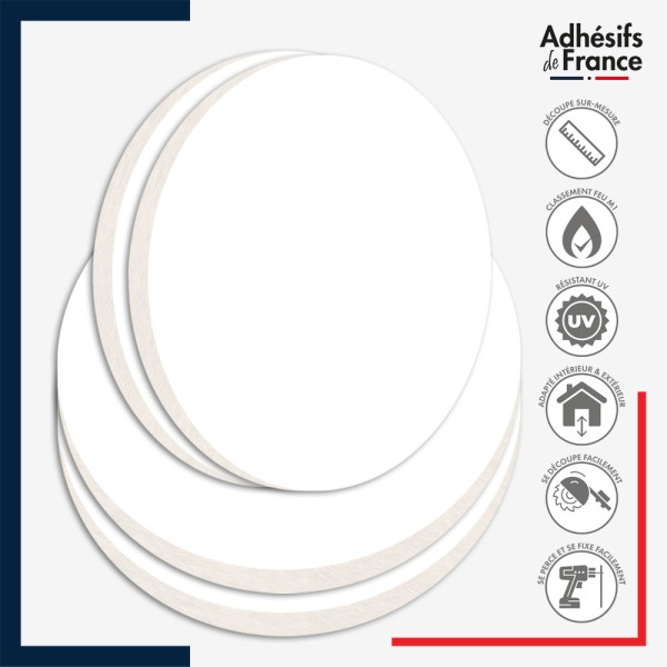 caractéristiques panneau pvc blanc expansé 10 mm blanc sur mesure coupe ronde
