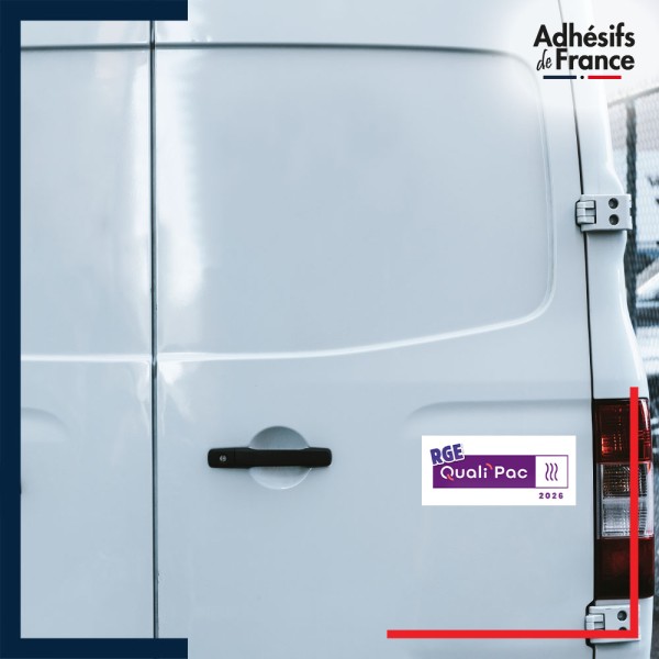 autocollant véhicule logo RGE QualiPAC