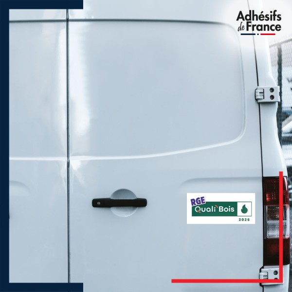 autocollant véhicule logo RGE QualiBois