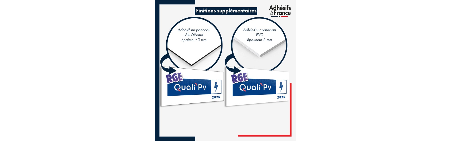 Stickers Autocollants RGE Qualibat - Vinyle Bleu Plusieurs Tailles - Neuf Pour Tous Supports