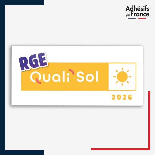 adhésif logo RGE QualiSol