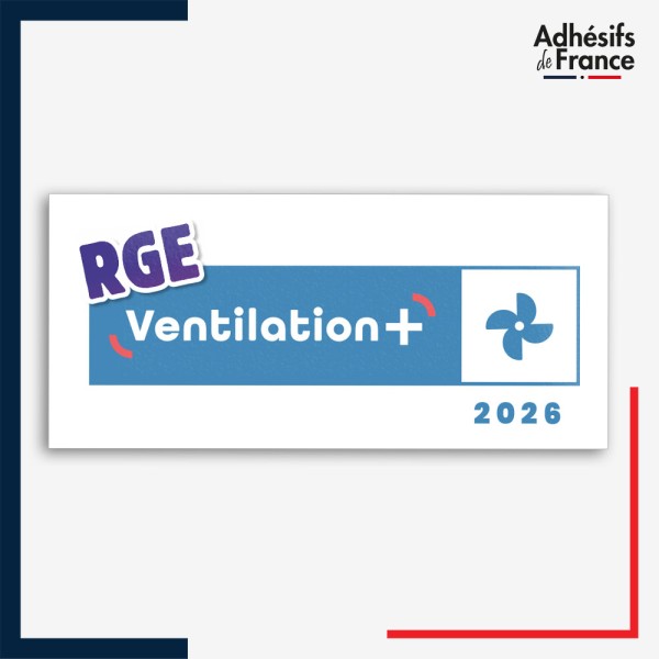 adhésif logo RGE Ventilation+