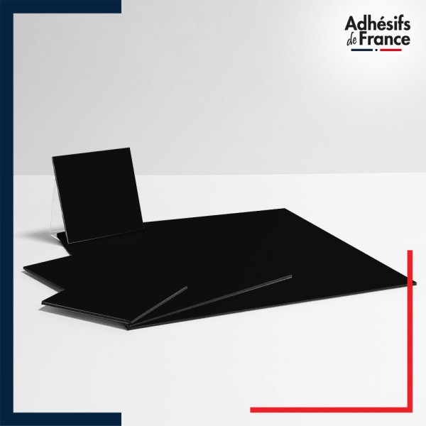 découpe sur mesure panneau dibond 3 mm aluminium noir rectangulaire ou carré