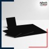 découpe sur mesure panneau dibond 3 mm aluminium noir rectangulaire ou carré