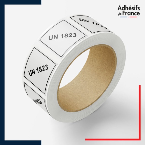 Rouleau d'étiquettes UN1823
