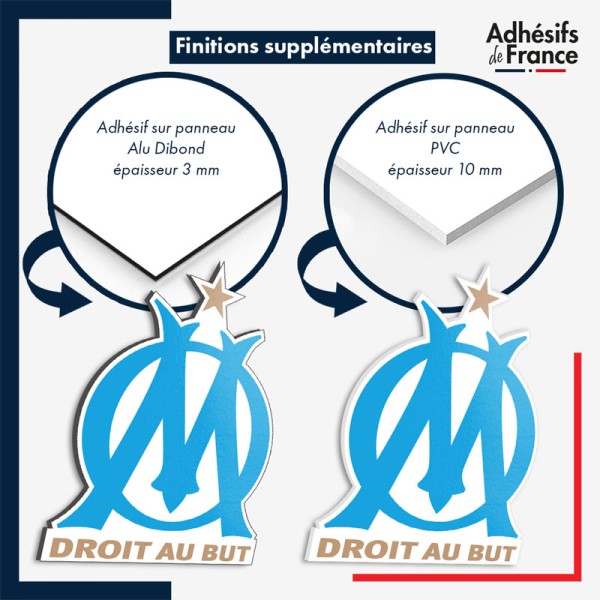 sticker om ancienne version en panneaux pvc et dibond