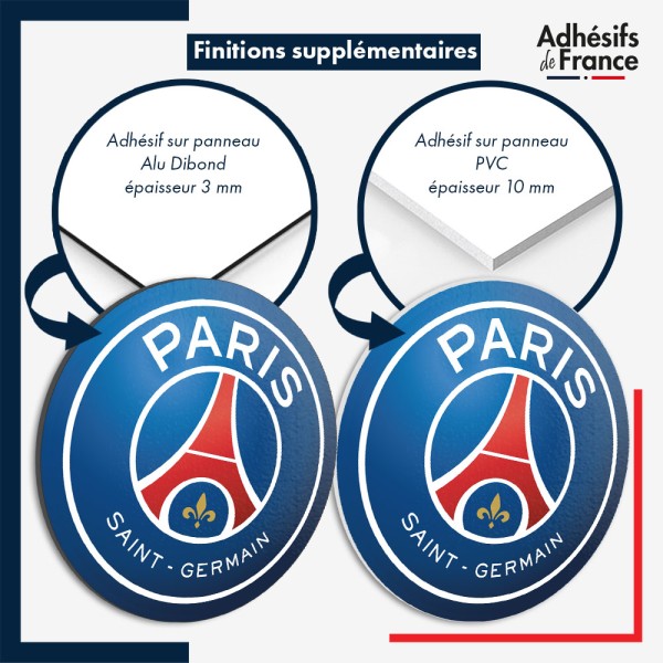 Logo du club PSG - Paris Saint Germain en panneau dibond ou pvc