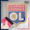 Sticker du club OL - Olympique lyonnais sous film de transfert
