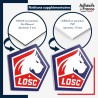 Logo du club LOSC Lille en panneau dibond ou pvc