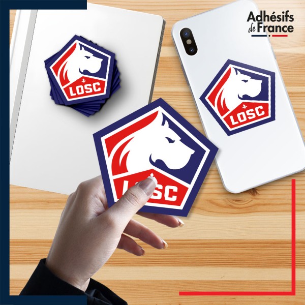 Sticker du club LOSC Lille en petit format