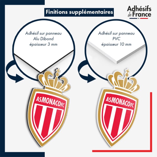 Logo As Monaco FC en panneau dibond et pvc