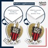 Logo du club OGC Nice en panneau dibond et pvc