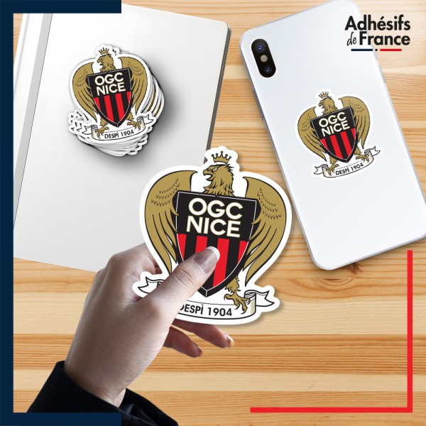 Sticker du club OGC Nice en petit format