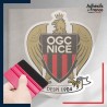 Sticker du club OGC Nice sous film de transfert
