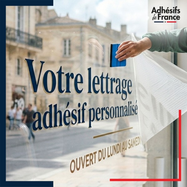 Lettrage adhésif en vinyle de couleur à personnaliser