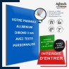 plaque et panneau aluminium dibond personnalisable