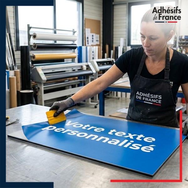 Plaque aluminium dibond avec visuel personnalisé