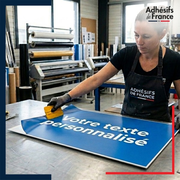 Plaque PVC avec visuel personnalisé