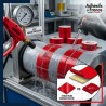 Résistance bande rouge réfléchissante microprismatique homologuée ECE 104 pour balisage cuve citerne